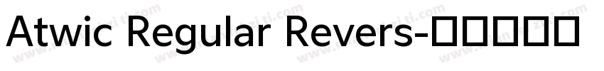Atwic Regular Revers字体转换